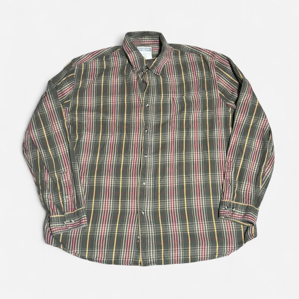 Northcrest vintage green/color mix XL size (width 24in, length 29in) shirt